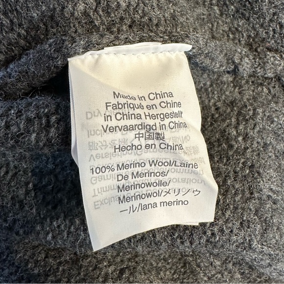 Madewell Starry Night Pullover Sweater Merino Wool size Small Boxy Fit Grey - Picture 11 of 13